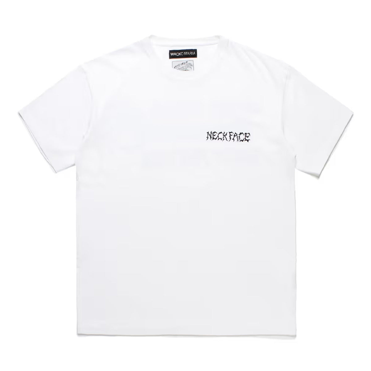 + Neck Face Washed Heavy Weight Crew Neck Tee Type 'White'