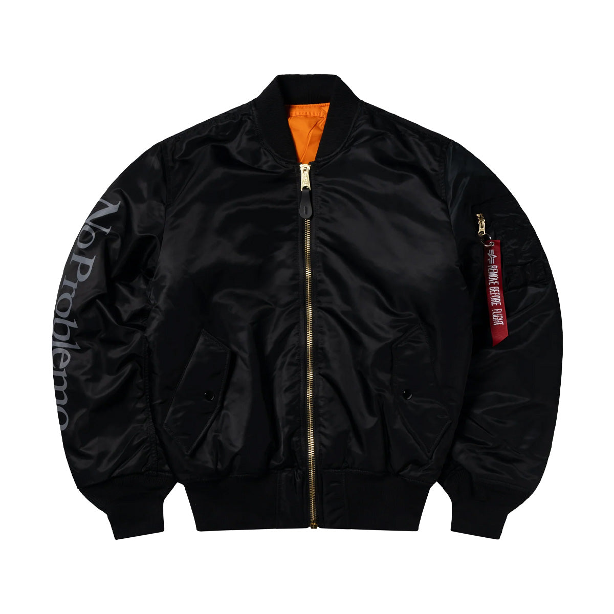 + Alpha Industries No War MA-1 Jacket 'Black'