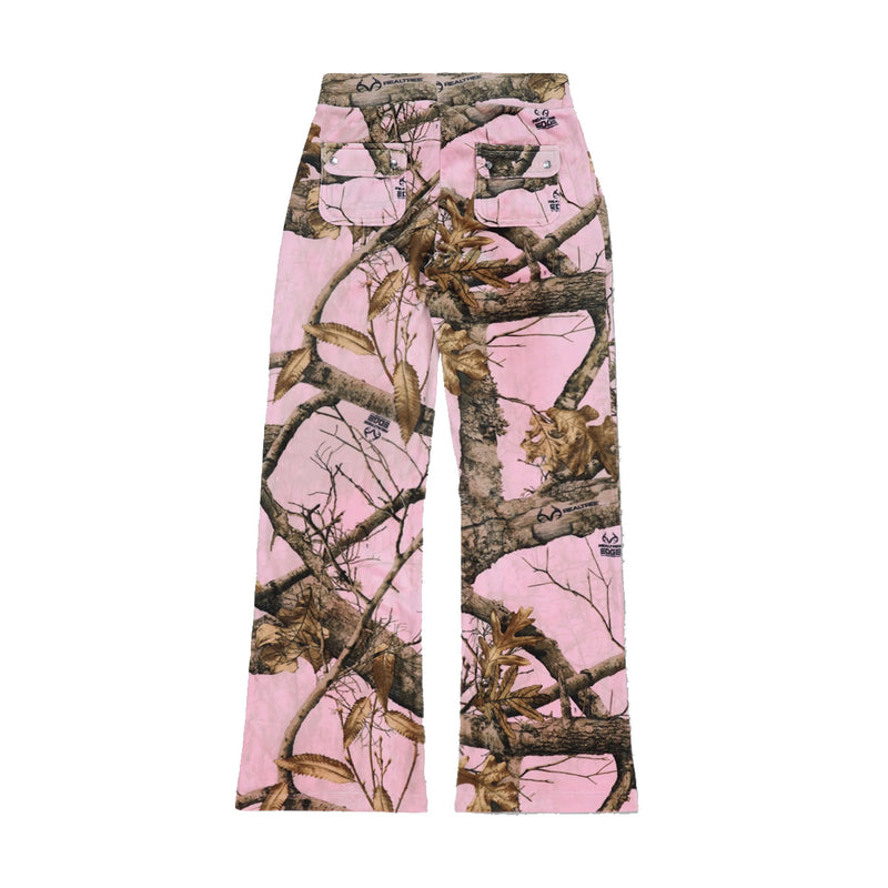 + Juicy Couture Wmns Realtree Velour Layla Track Pants 'Pink Edge'