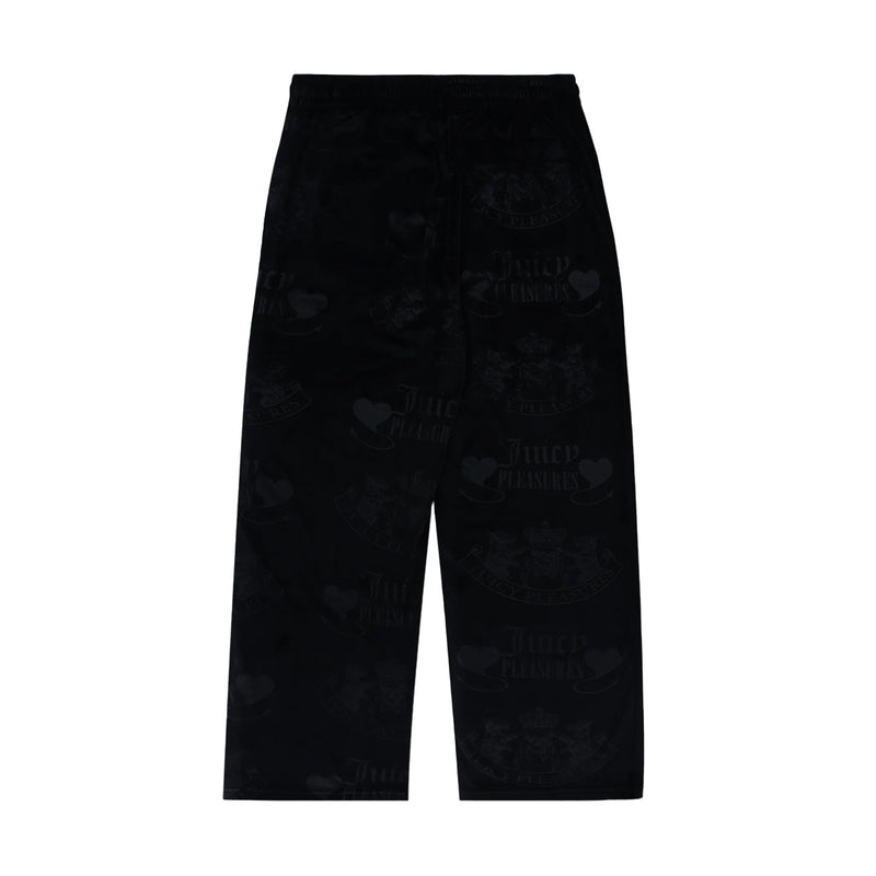 + Juicy Couture Crest Velour Track Pants 'Black'