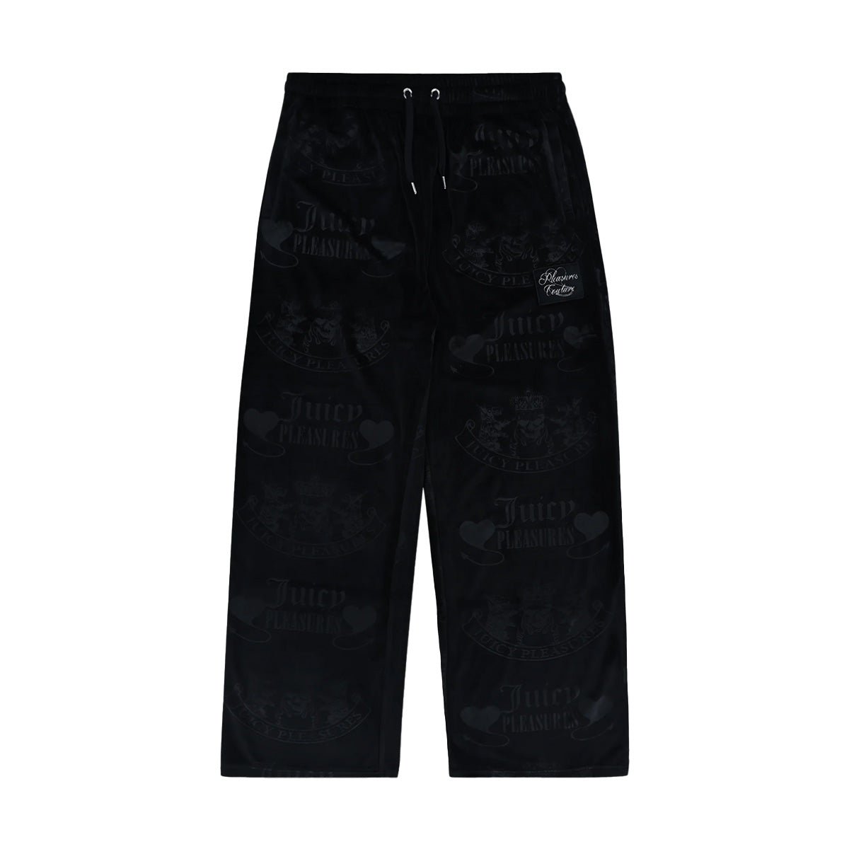+ Juicy Couture Crest Velour Track Pants 'Black'