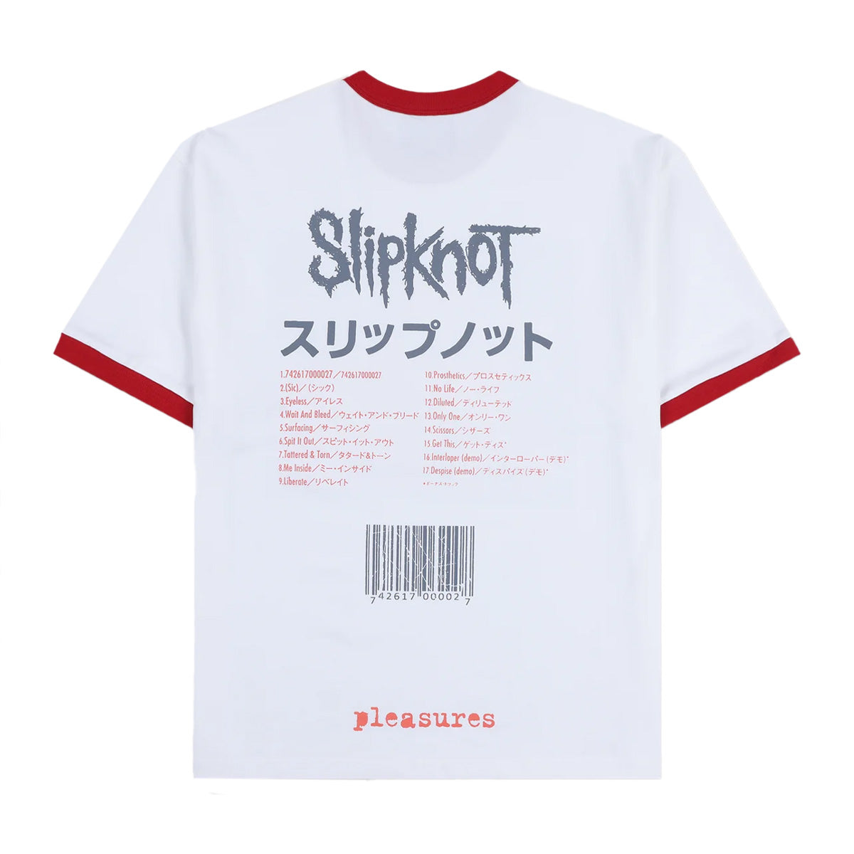 + Slipknot Self Titled Ringer Shirt 'White'