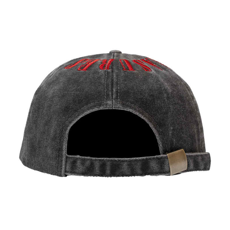Onyx Crown Washed Cap 'Black Red'