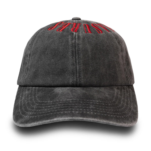Onyx Crown Washed Cap 'Black Red'