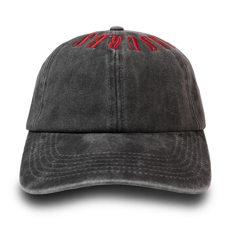 Onyx Crown Washed Cap 'Black Red'