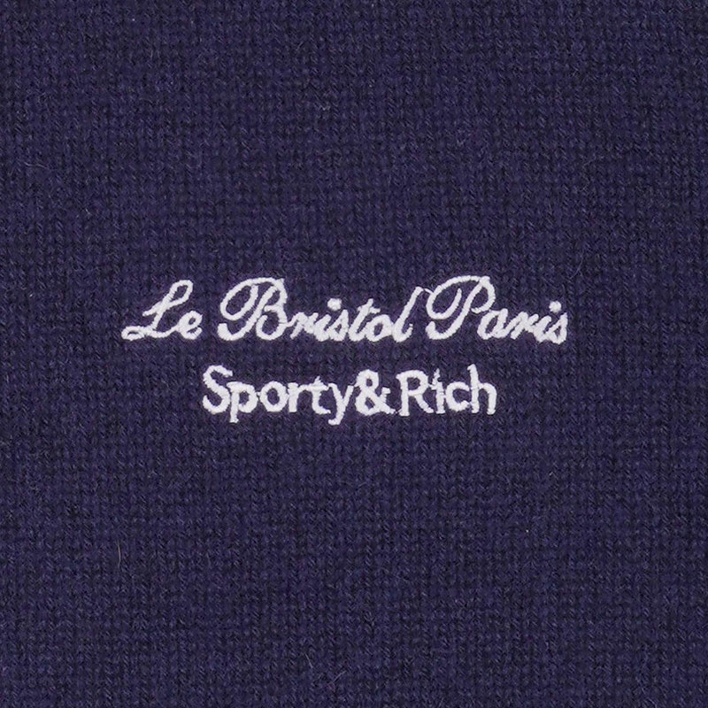 + Le Bristol Paris Cashmere Pants 'Navy White'