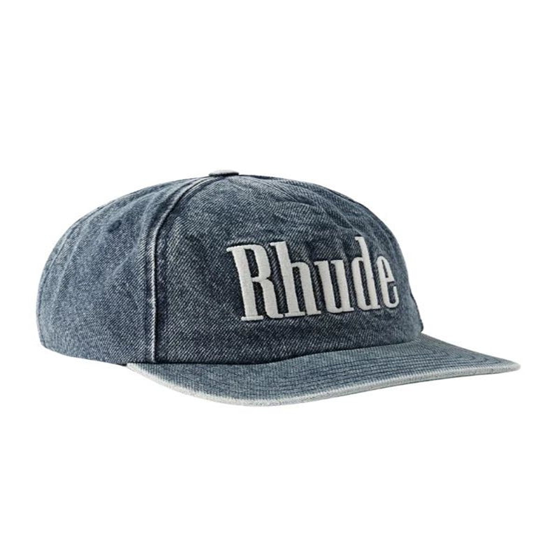 Washed Denim Logo Cap 'Indigo'