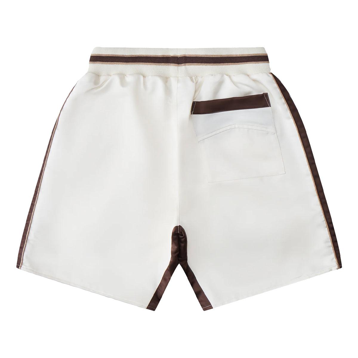 Satin Souvenier Shorts 'Ivory Brown'