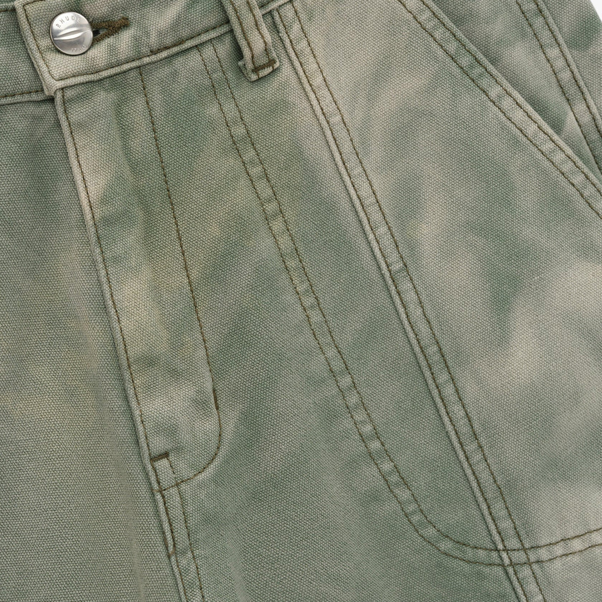 Canvas Cargo Pants 'Sage Green'