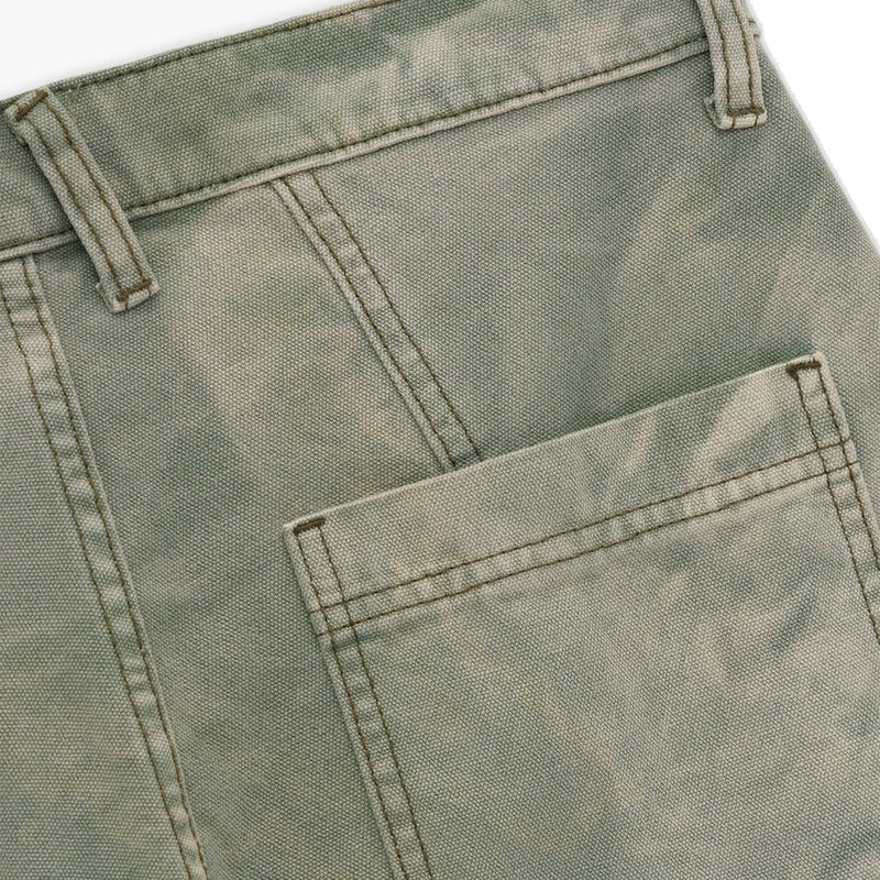 Canvas Cargo Pants 'Sage Green'