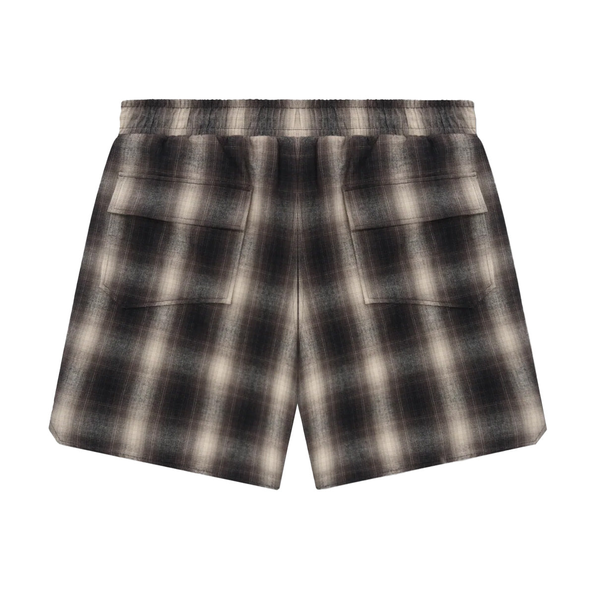 Plaid Logo Shorts 'Black Grey'