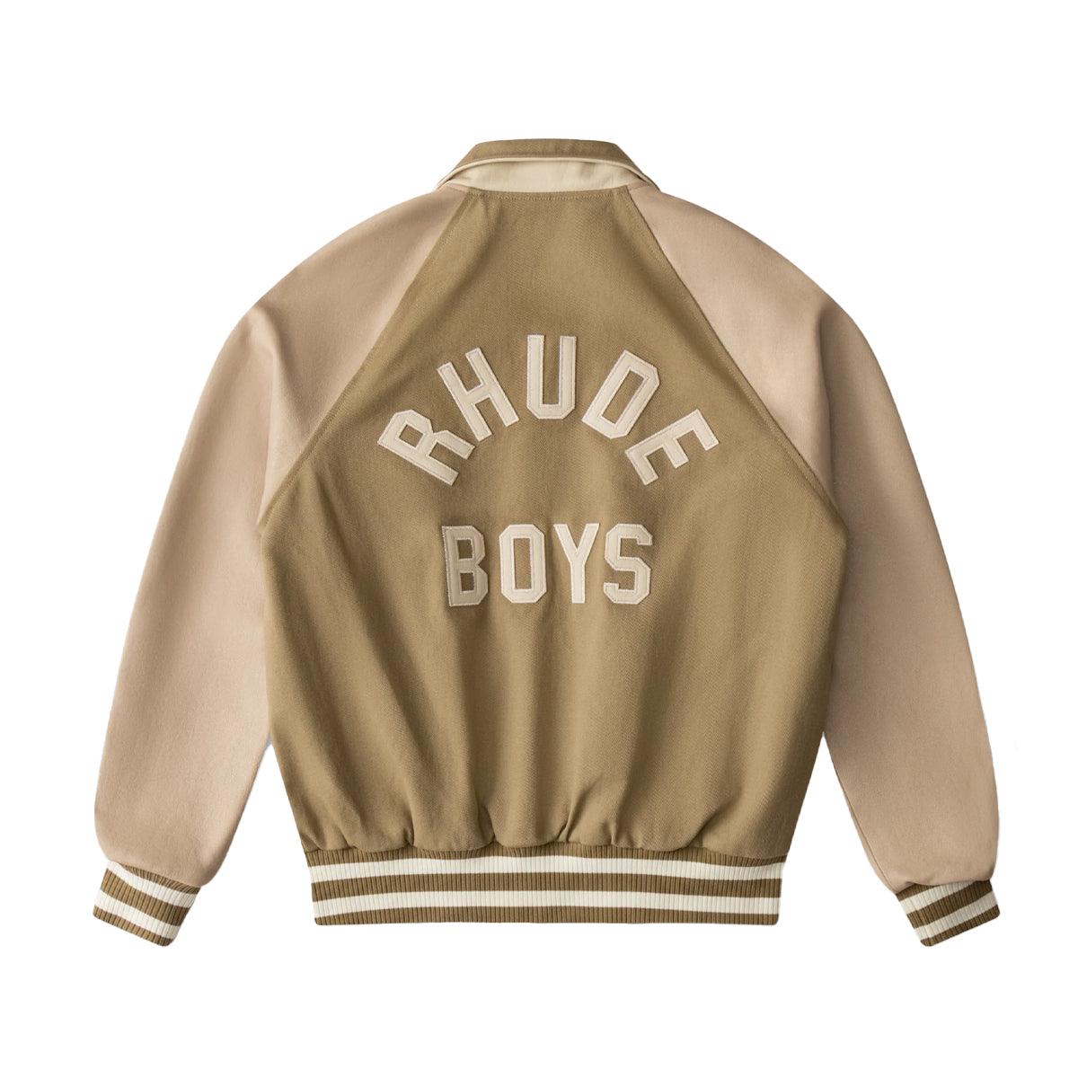 Rhude Boys Twill Bomber 'Beige'