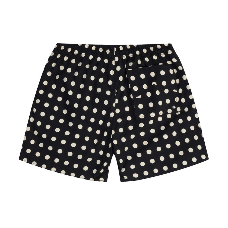 Logo Polka Dot Swim Shorts 'Black White'