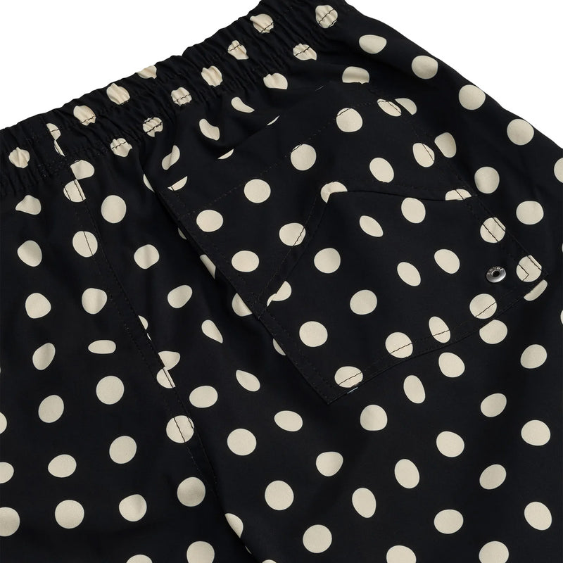 Logo Polka Dot Swim Shorts 'Black White'