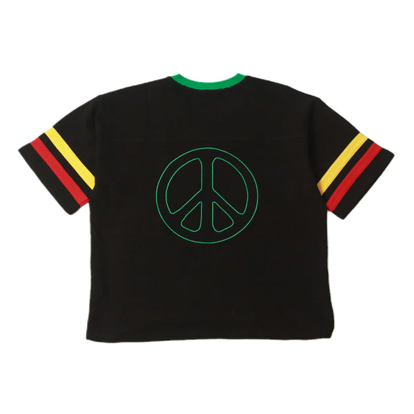 Jah Bless Knit Football Jersey 'Black'