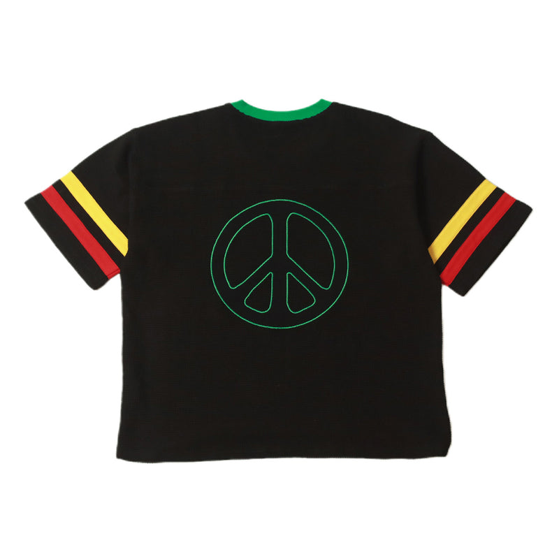 Jah Bless Knit Football Jersey 'Black'