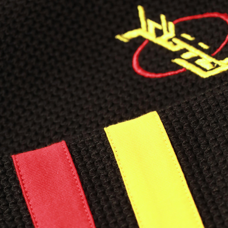 Jah Bless Knit Football Jersey 'Black'