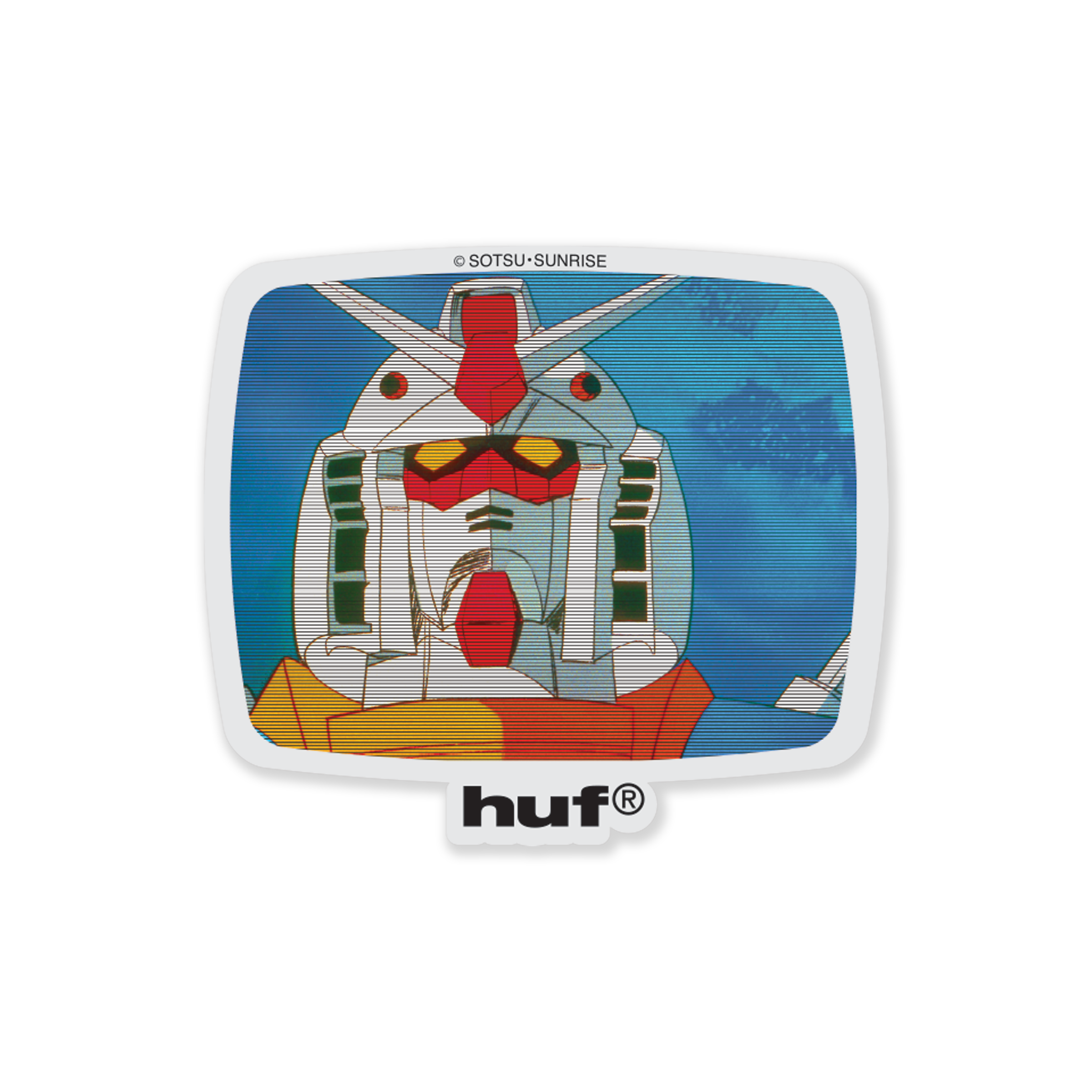 + Mobile Suit Gundam Scanline Sticker 'Multi'