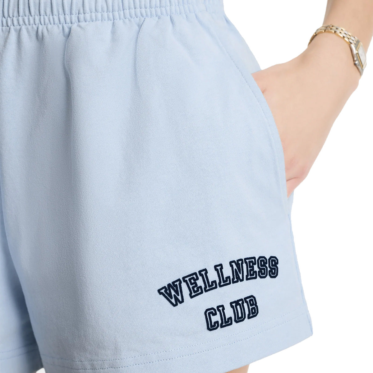 Wellness Club Flocked Disco Shorts 'Ciel'