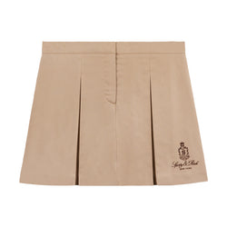 Vendome Double Pleated Skirt 'Beige'