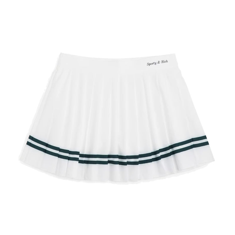 Classic Logo Pleated Skirt 'White'