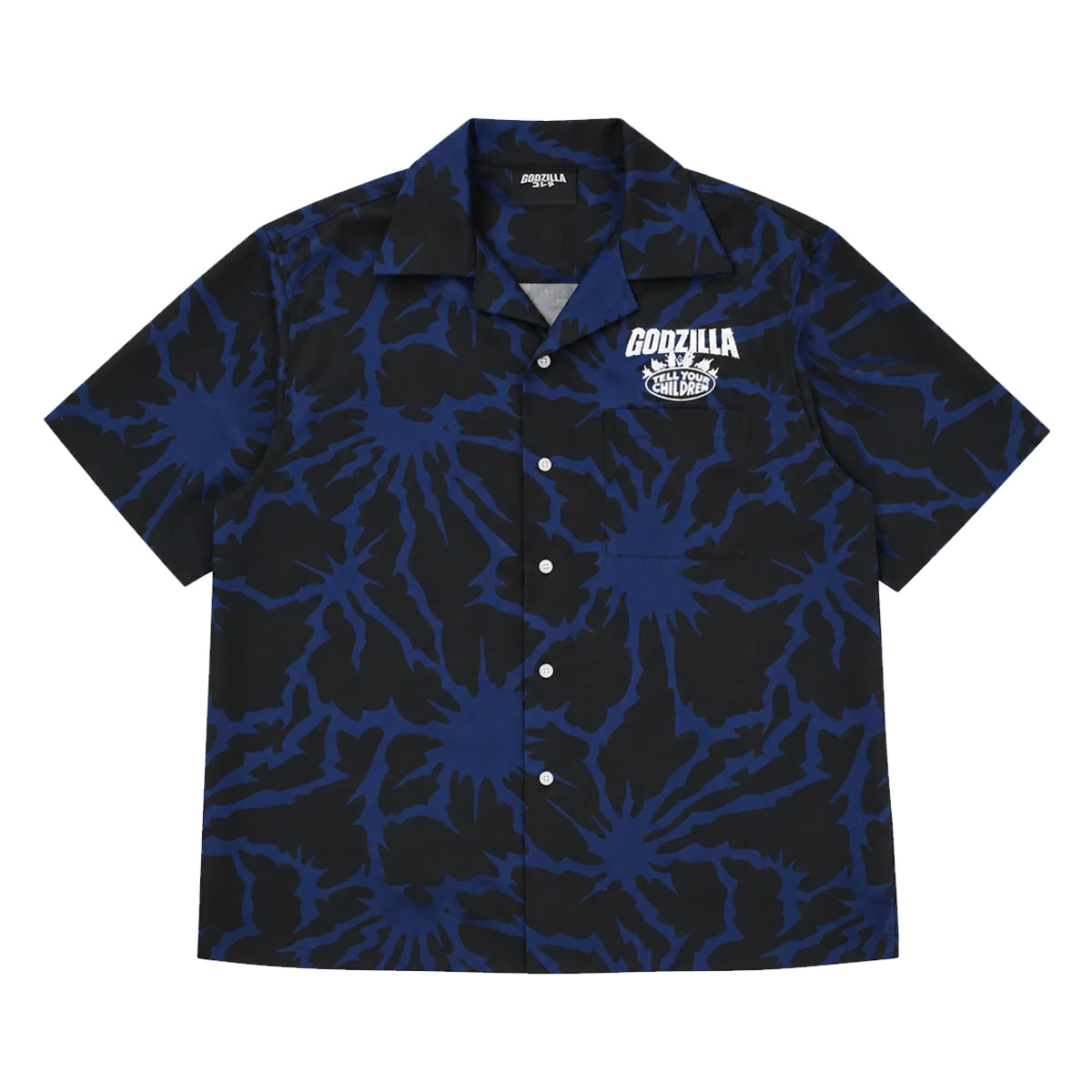 + Godzilla Heat Ray Pattern Shirt 'Navy'