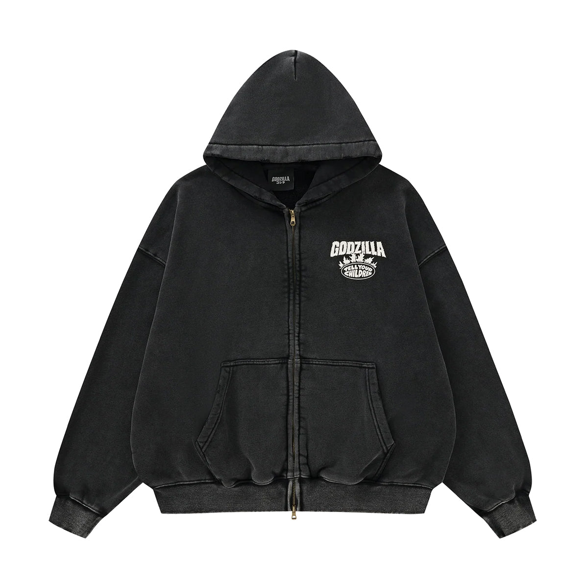 + Godzilla Towering Godzilla Hoodie 'Dark Fog'