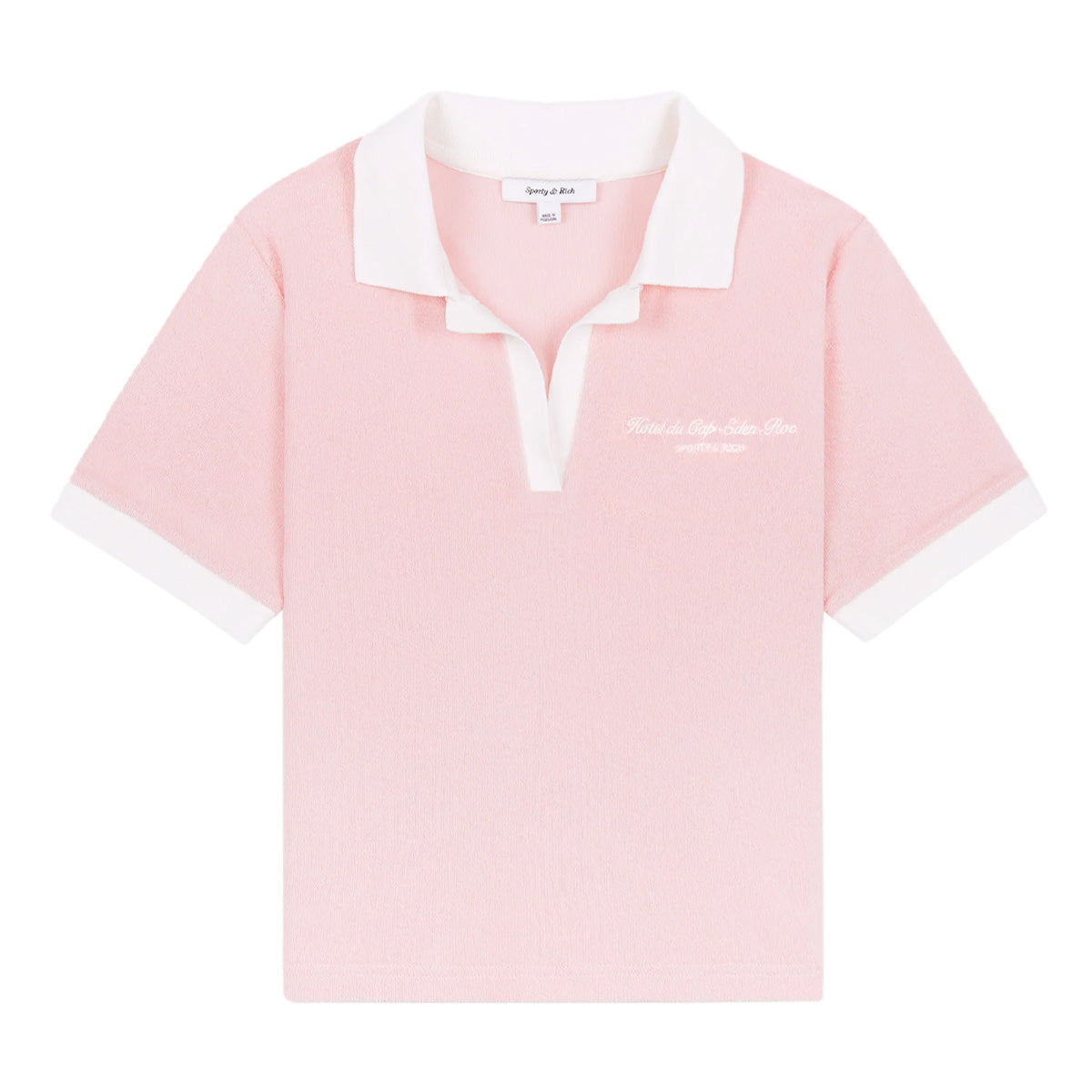+ Hotel du Cap Eden-Roc Cursive Terry Polo 'Pink'