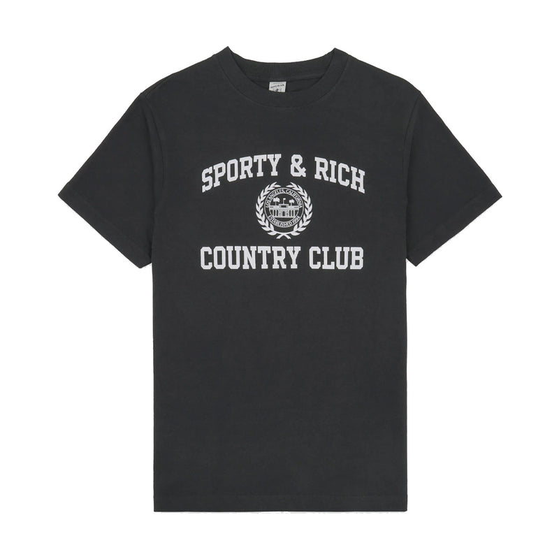 Varsity Crest Tee 'Faded Black'