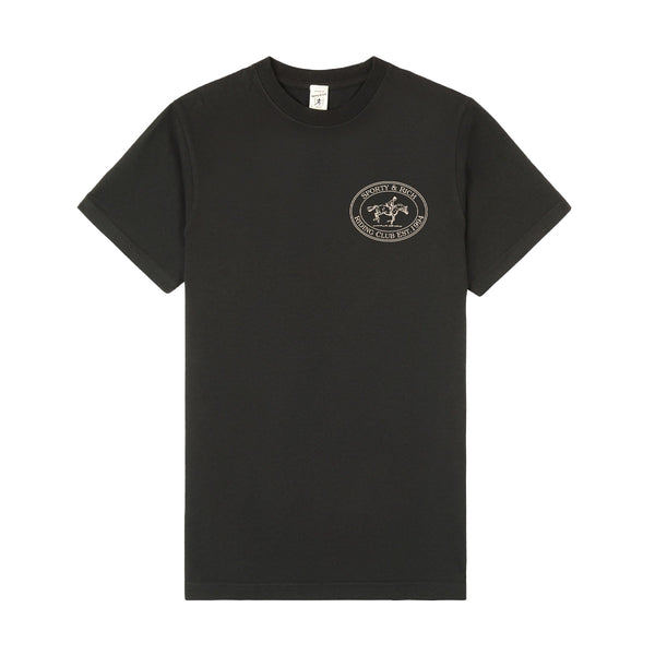 Riding Club Tee 'Faded Black'