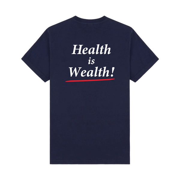 Health Is Wealth Tee 'Dark Navy'