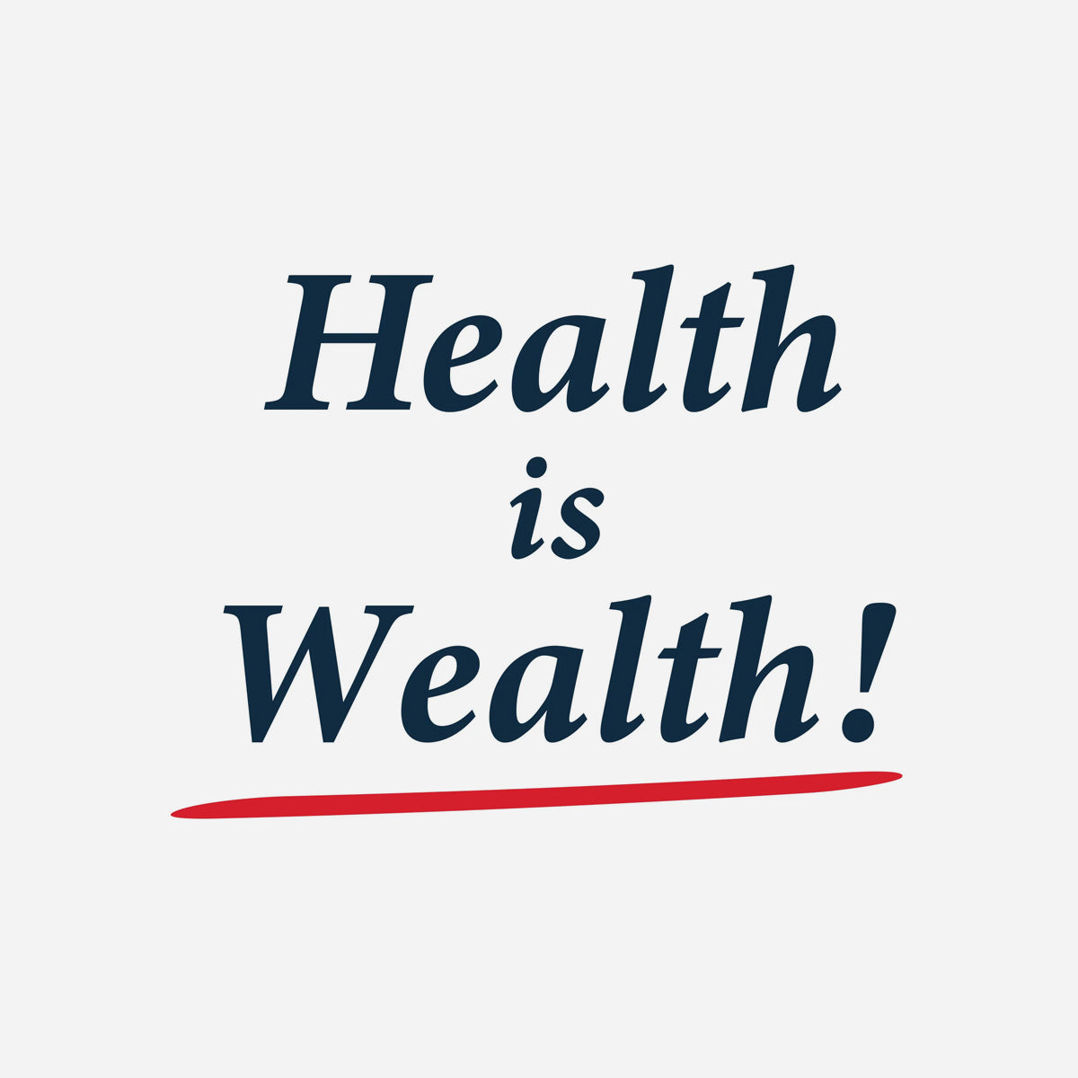 Health Is Wealth Tee 'White'
