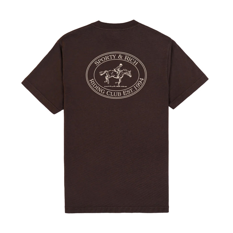 Riding Club Tee 'Chocolate'