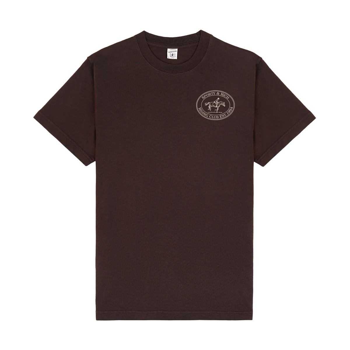 Riding Club Tee 'Chocolate'