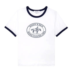 Riding Club Ringer Tee 'White'