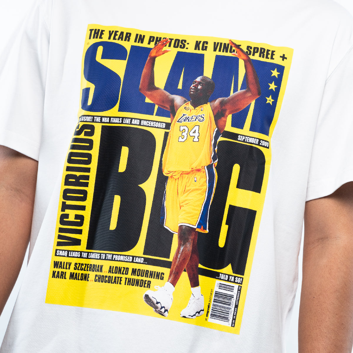 NBA SLAM T-Shirt Shaquille O'Neal LA Lakers 'White'