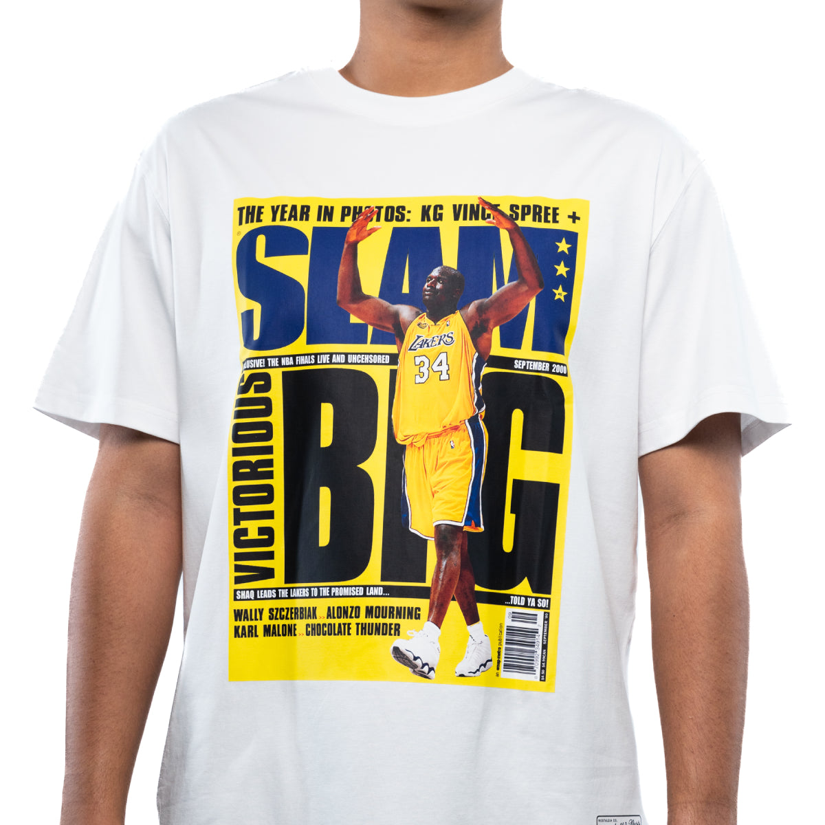 NBA SLAM T-Shirt Shaquille O'Neal LA Lakers 'White'