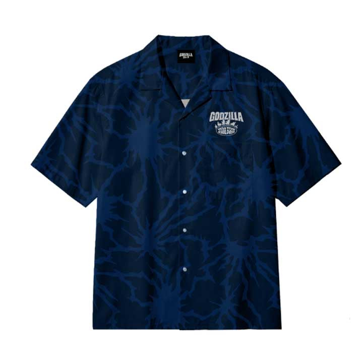 + Godzilla Heat Ray Pattern Shirt 'Navy'