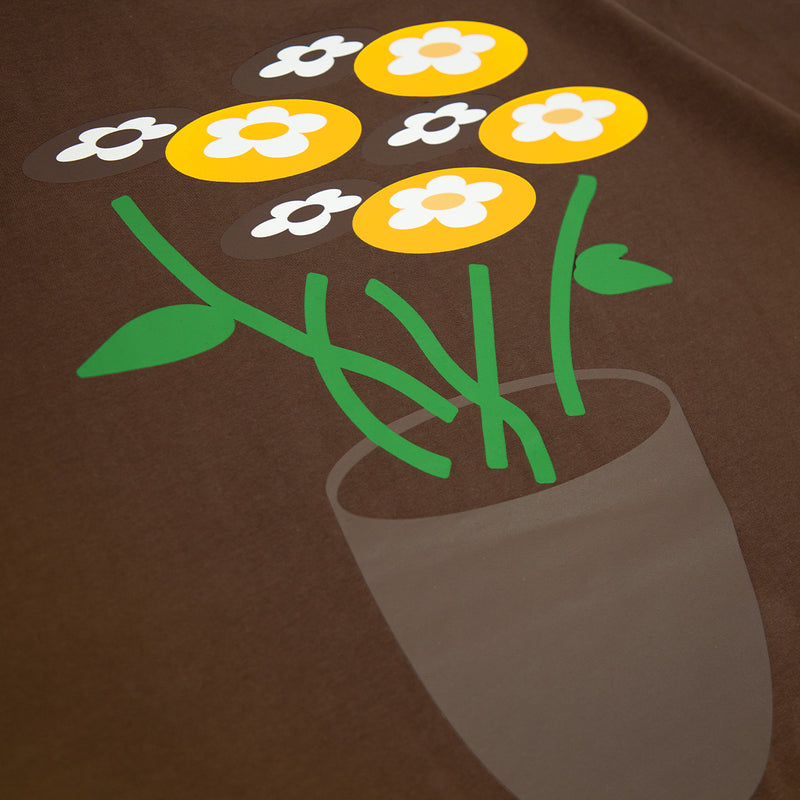 Classic Flower Tee 'Brown'