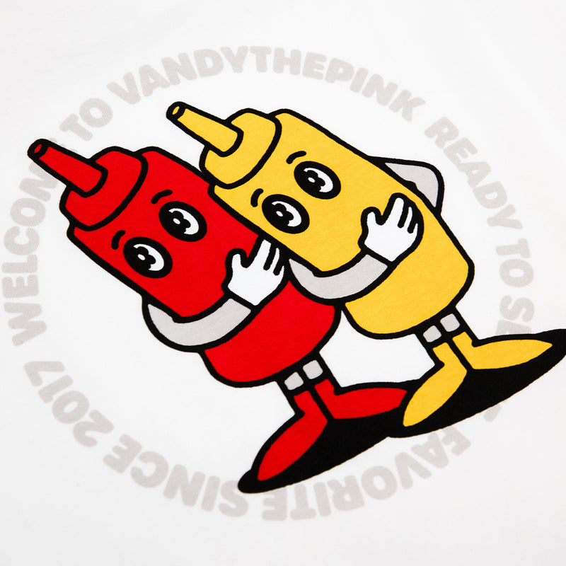 VTP Shop Logo Diner Tee 'White Red Yellow'