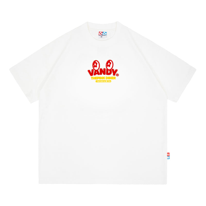 VTP Shop Logo Diner Tee 'White Red Yellow'