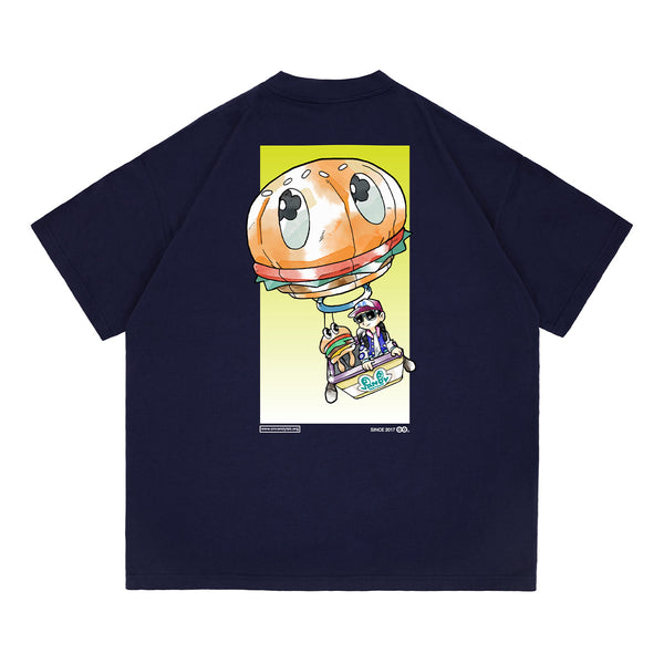 Anime Air Balloon Tee 'Navy'