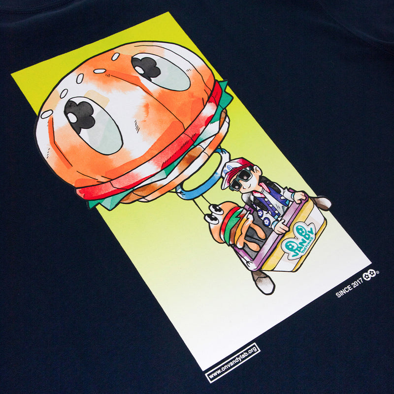 Anime Air Balloon Tee 'Navy'