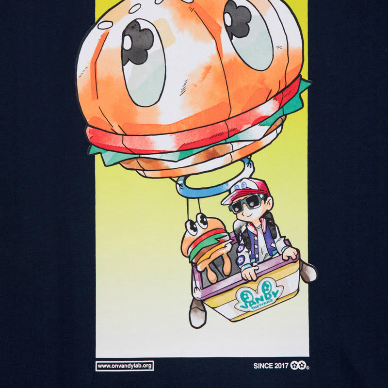 Anime Air Balloon Tee 'Navy'