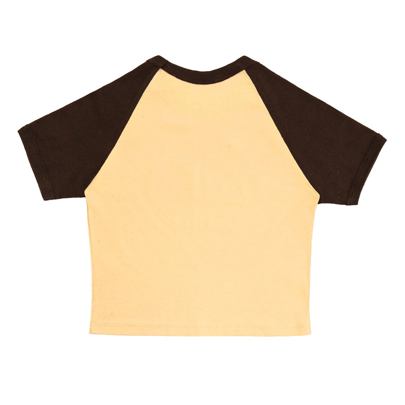 VTP Burger Shop Logo Baby Tee 'Brown Beige'