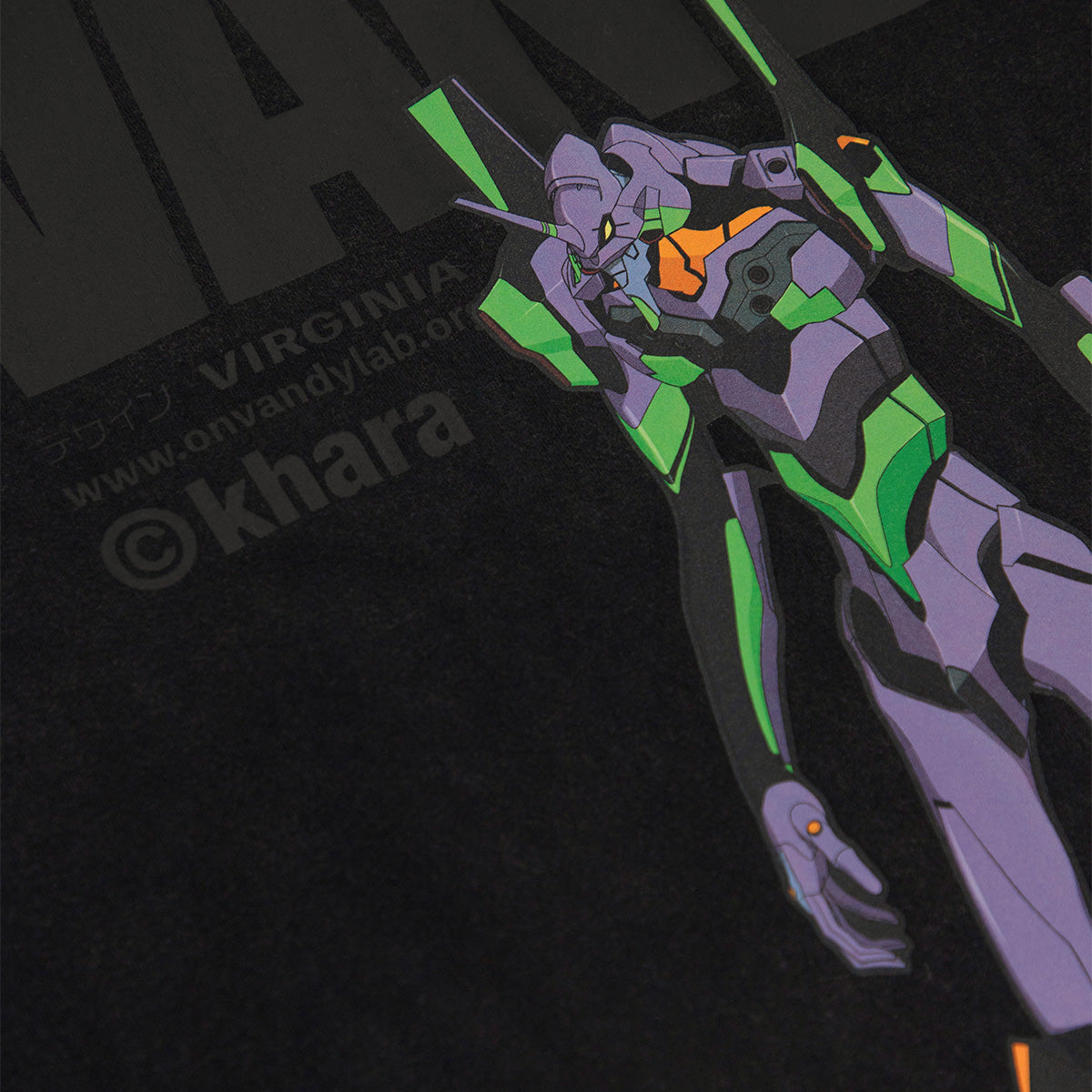 EvanGelion Tee 'Washed Black'