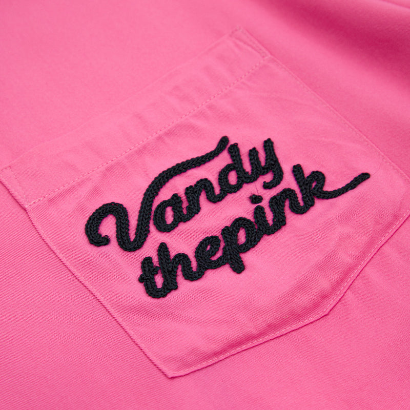 Virgina Beach Bowling Shirt 'Pink'