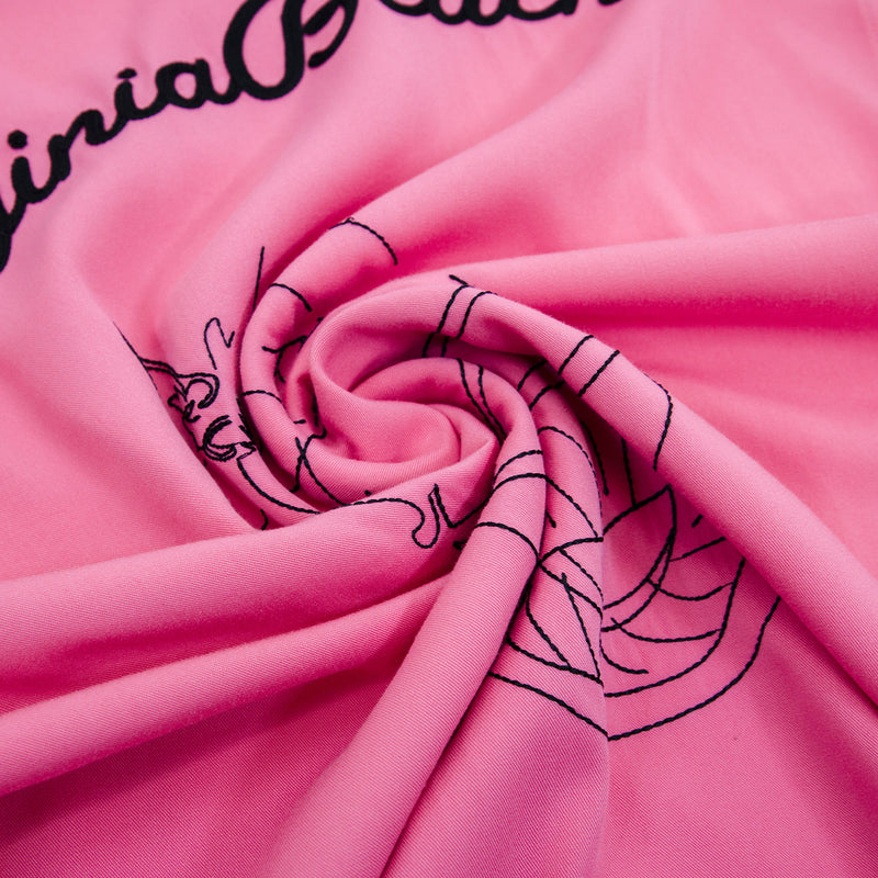 Virgina Beach Bowling Shirt 'Pink'