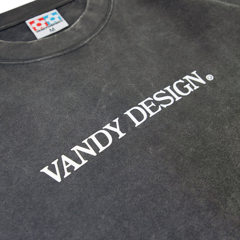 Vandy Design L/S Tee' Washed Black'