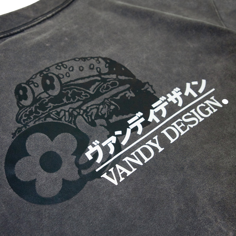 Vandy Design L/S Tee' Washed Black'